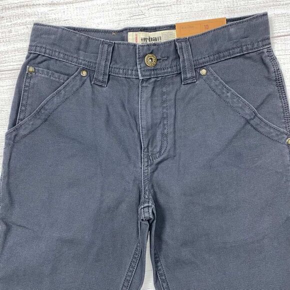 Urban pipeline 100% cotton carpenter adjustable waist regular pants boys sz 10 - Picture 3 of 9